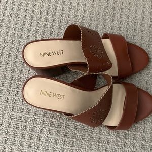 Nine West brown sandals never worn